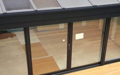 Terrasse de plain-pied en bois exotique Garapa