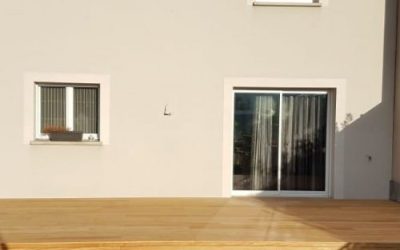 Terrasse en bois exotique garapa de 30m²