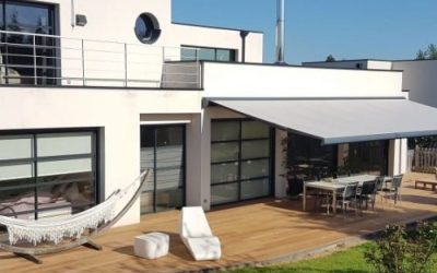 Terrasse de plain-pied en bois exotique Ipé 66m2