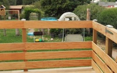 Terrasse suspendue en bois exotique Garapa  30m2
