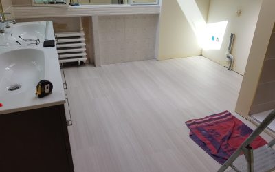 Parquet chêne semi massif contre collé vinyle