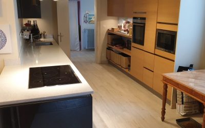 Rénovation carrelage cuisine par un nouveau sol vinyle