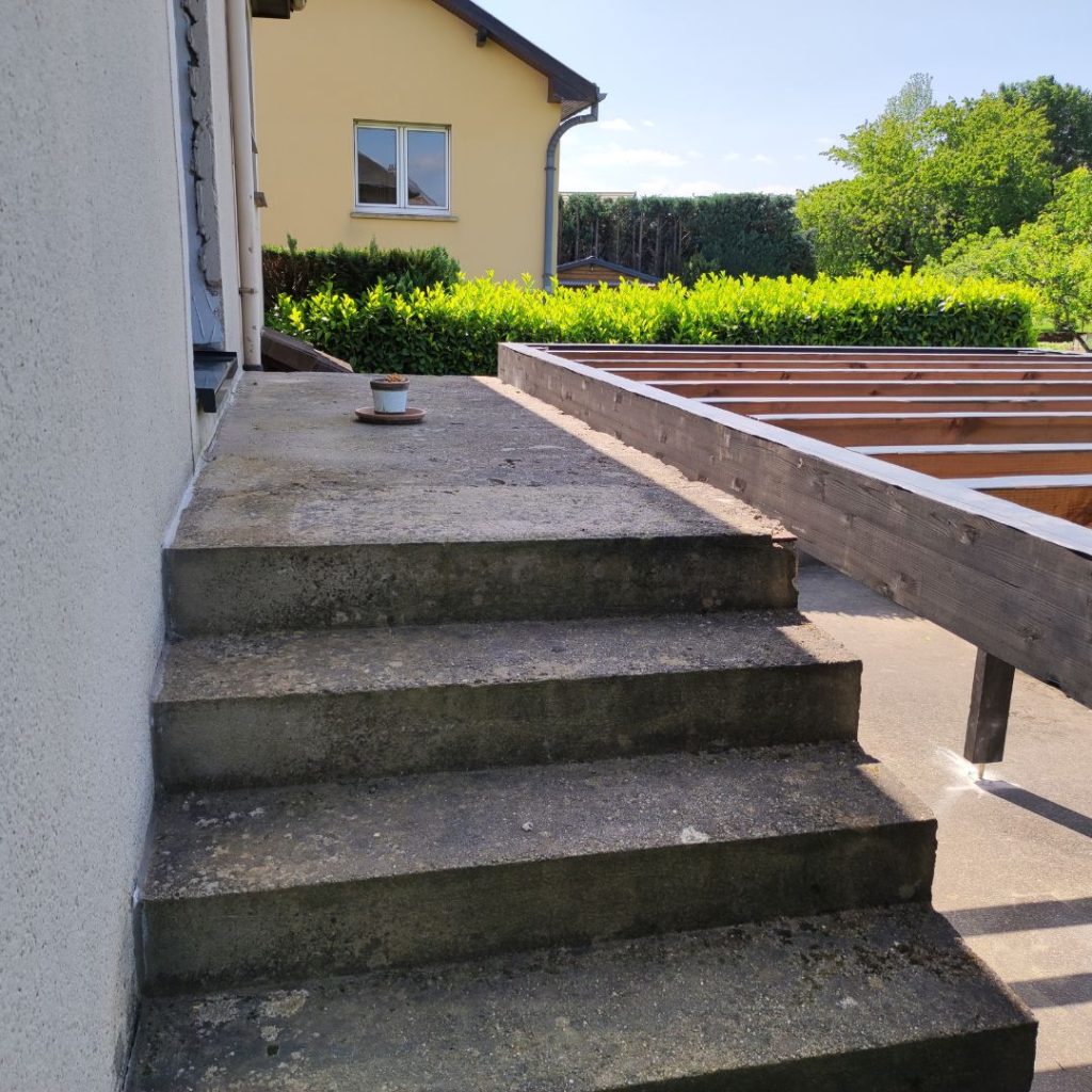 terrasse-terrasse pilotis-rénovation balcon-tigerwood-muiracatiara-tereny-cattenom-manom-garche-moselle