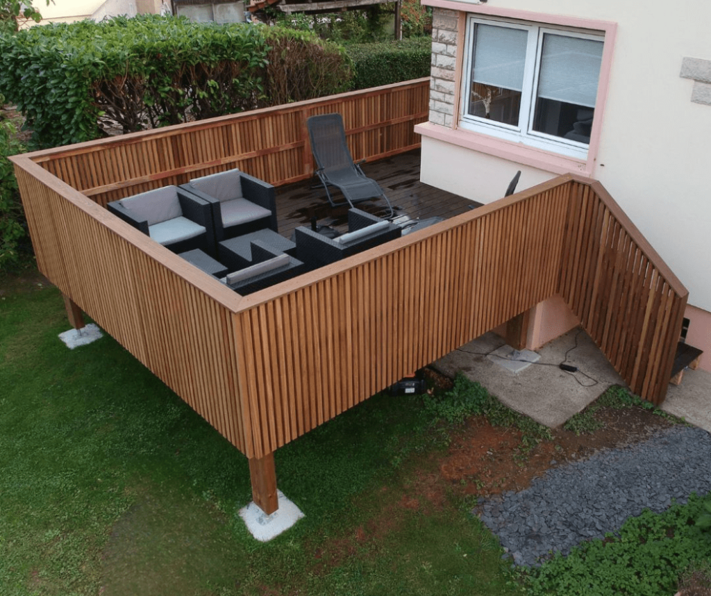 terrasse bois pilotis-terrasse surélevée-bambou-reno-garde corps bois-tereny-yutz-thionville-illange-moselle