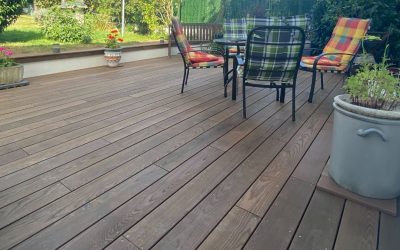 Terrasse plain-pied en Thermo-frêne de 59m2