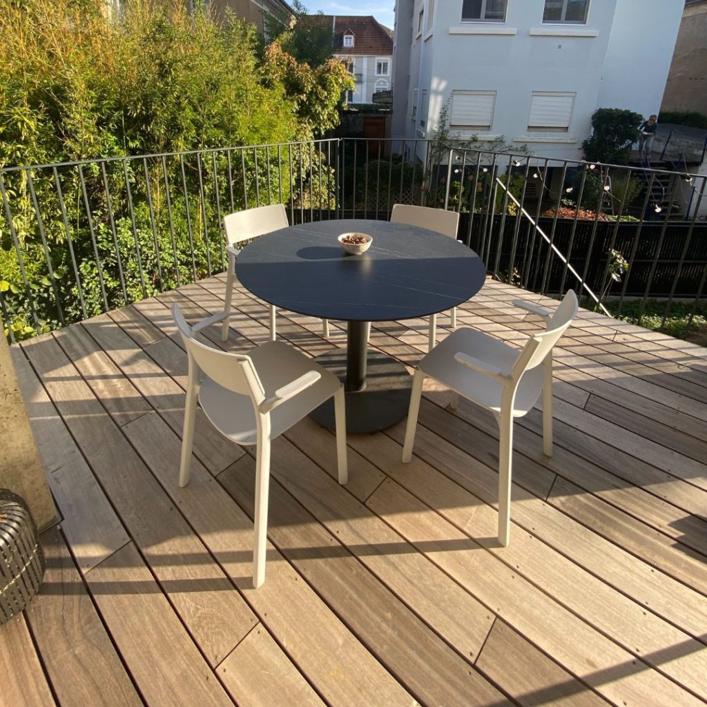 terrasse pilotis étanche-bardage Ayous-padouk-bois exotique-thionville-tereny-moselle-14m2