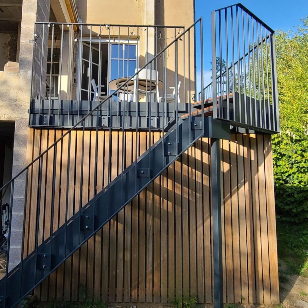 terrasse pilotis étanche-bardage Ayous-padouk-bois exotique-thionville-tereny-moselle-14m2