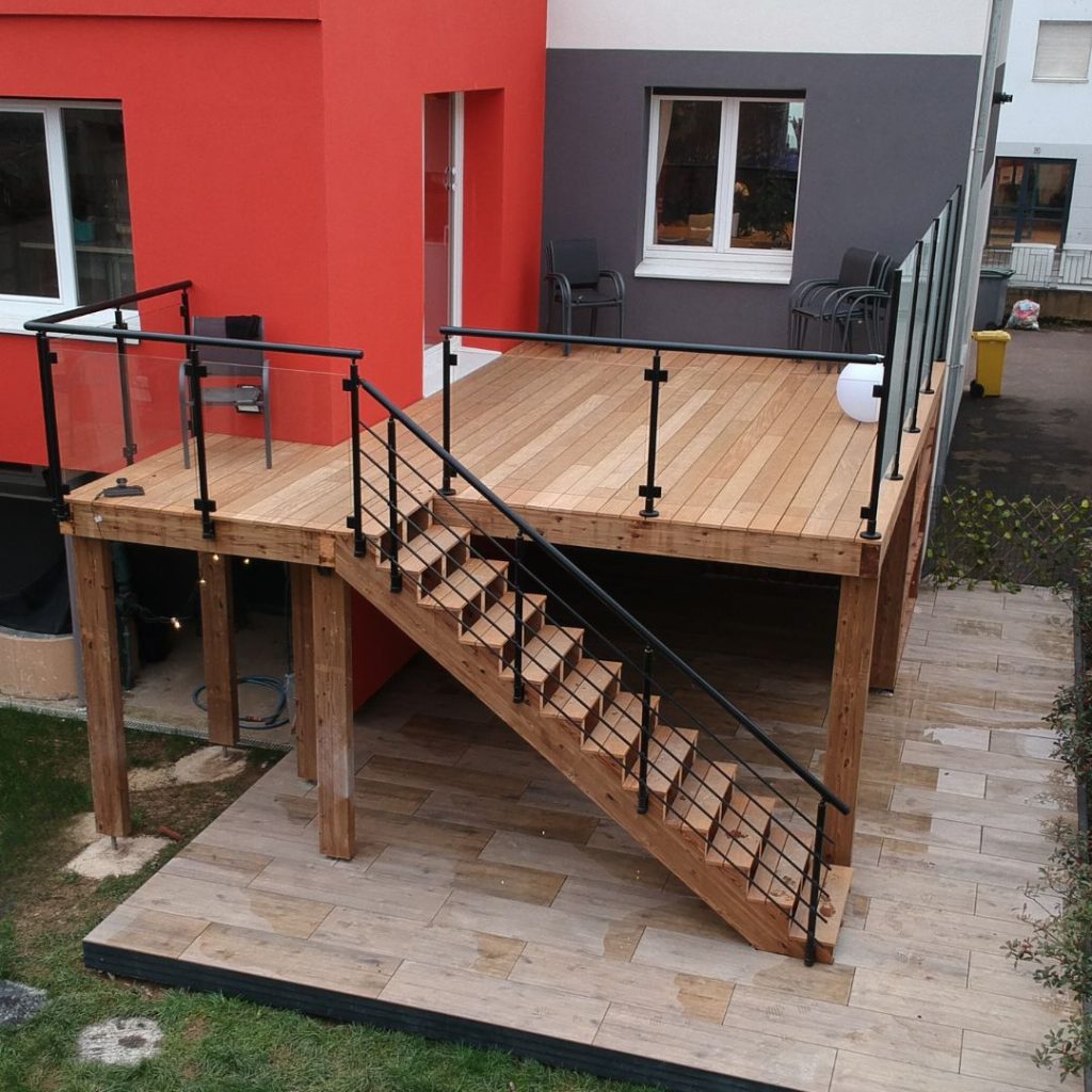 terrasse pilotis-terrasse bois-tereny-garapa-bois exotique-terville-moselle-luxembourg