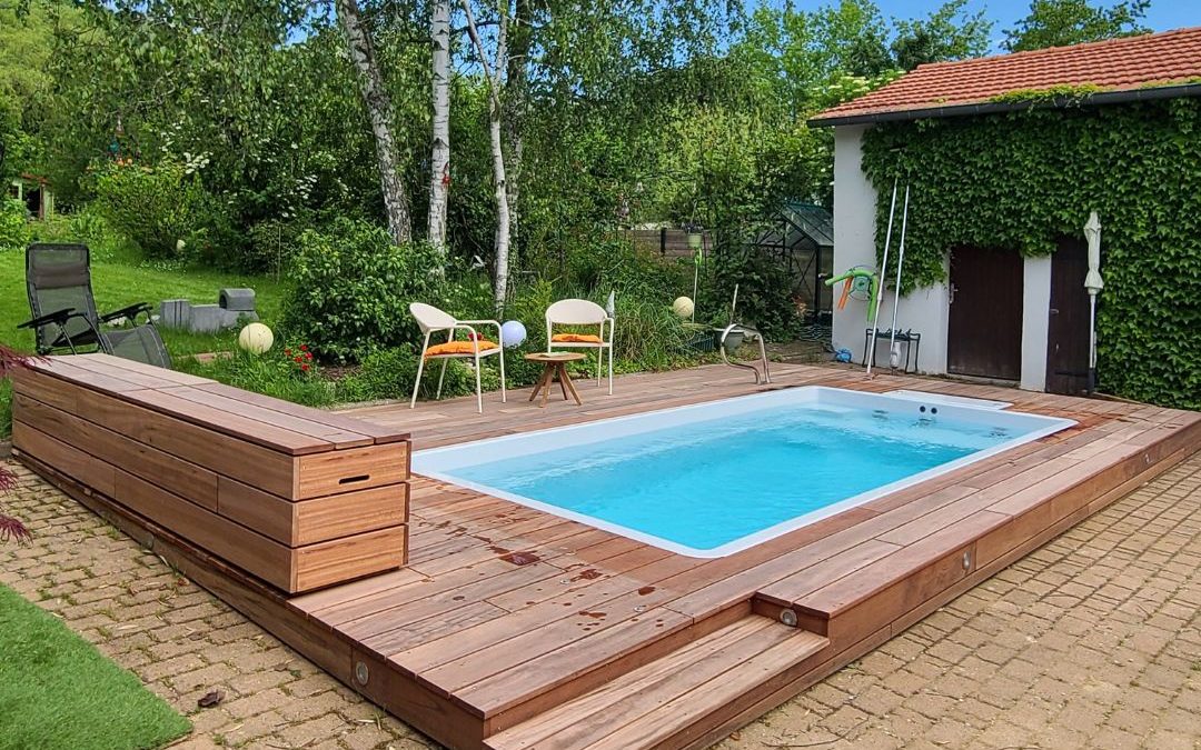 Terrasse piscine en Muiracatiara de 20m2