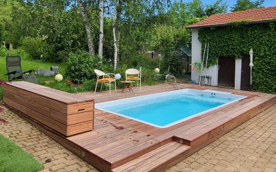 Terrasse piscine en Muiracatiara de 20m2