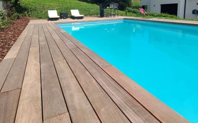 Terrasse Piscine en Muiracatiara de 57m2