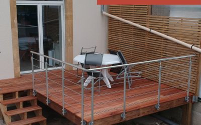 Terrasse sur pilotis en Muiracatiara de 12m2