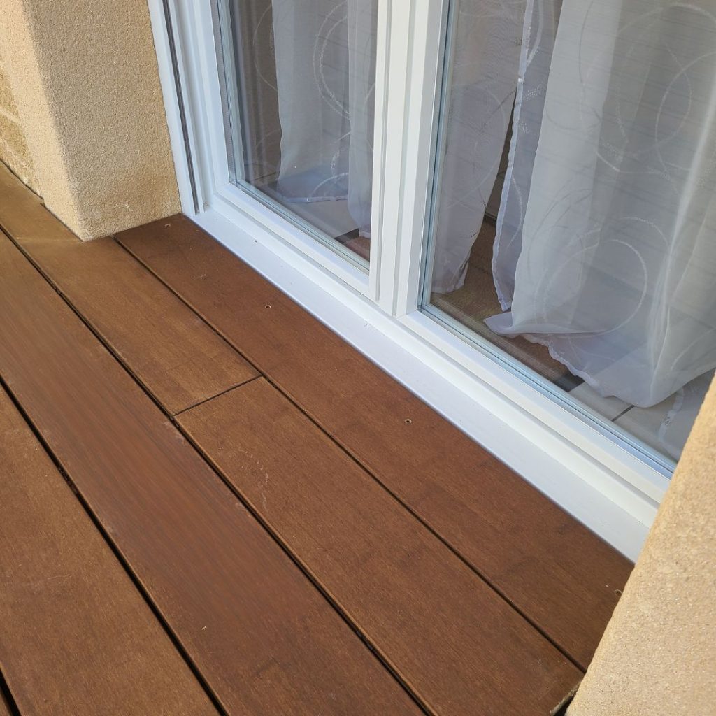 terrasse bois-rénovation terrasse- bambou caramel-éclairage Led Terrasse-tereny-les étangs-moselle-40m2
