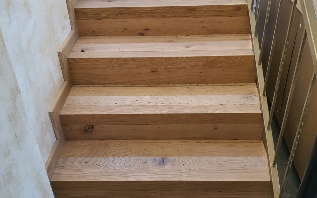 Rénovation escaliers parquet semi massif