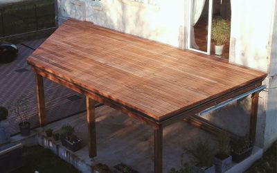 Terrasse sur pilotis étanche – Carport en Muiracatiara